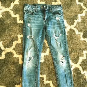 American Eagle skinny distressed jeans